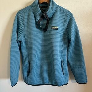 L.L. Bean Women’s Teal Quilted Pullover Sweater